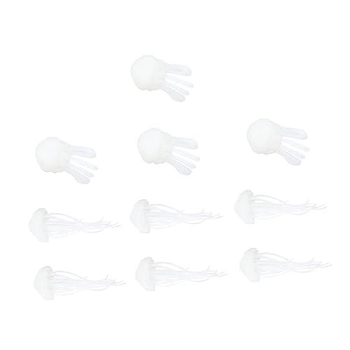 OFFIGAM 10 Stück Mini Quallen Epoxidharz Füllstoffe Teiliges DIY für Kreative Dekoration für Schmuck Handyhüllen und Bastelprojekte von OFFIGAM