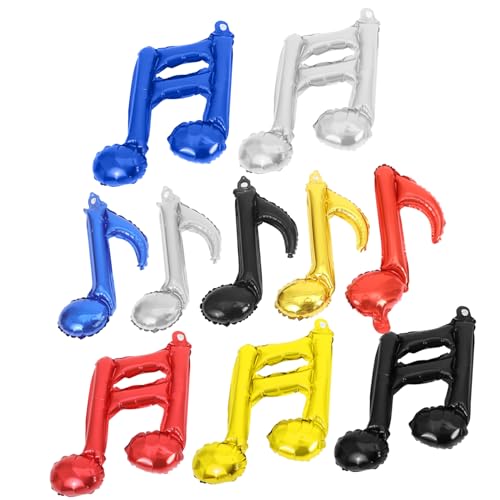 OFFIGAM 10 Stück Musiknoten Folienballons Bunte Aluminiumluftballons für Geburtstagsfeiern Hochzeiten Tanzpartys Jubiläen und Babypartys Einfache Handhabung und Ansprechendes Design OFFIGAM 10 Stück Musiknoten Folienballons Bunte Aluminiumluftballons für Geburtstagsfeiern Hochzeiten Tanzpartys Jubiläen und Babypartys Einfache Handhabung und Ansprechendes Design von OFFIGAM