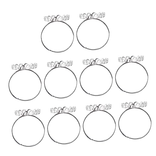 OFFIGAM 10 Stück Ringhalter Aus Edelstahl Schwarz Schlüssel Handwerk Für Einfach Herstellung Klein Ringbasis Leer Ringeinstellung Ringbasisbefunde Rostfreier Stahl OFFIGAM 10 Stück Ringhalter Aus Edelstahl Schwarz Schlüssel Handwerk Für Einfach Herstellung Klein Ringbasis Leer Ringeinstellung Ringbasisbefunde Rostfreier Stahl von OFFIGAM