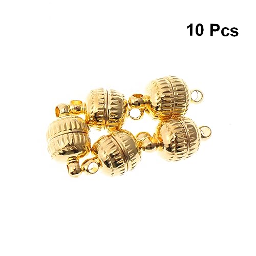 OFFIGAM 10 Stück Schmuckschnalle Magnetschnalle Schmuck Verschluss Magnetischer Verschluss Golden von OFFIGAM