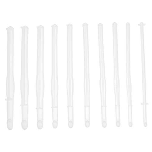 OFFIGAM 10 Stück Teiliges DIY Häkelnadel Silikonform Epoxidharz Gießformen für Strickprojekte für Anfänger Glänzende und Glatte Oberflächen Geeignet für Kunsthandwerk und Gießharz von OFFIGAM