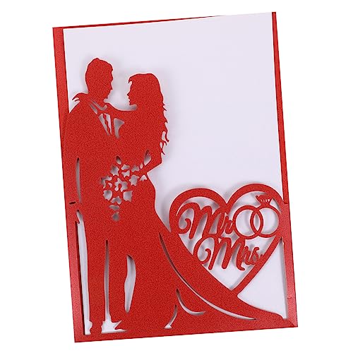 OFFIGAM 10 Stück Teiliges Kreatives Hochzeitskarten Romantische Einladungskarten für Hochzeiten Braut und Bräutigam für Feierlichkeiten Shower und Geburtstagsfeiern OFFIGAM 10 Stück Teiliges Kreatives Hochzeitskarten Romantische Einladungskarten für Hochzeiten Braut und Bräutigam für Feierlichkeiten Shower und Geburtstagsfeiern von OFFIGAM
