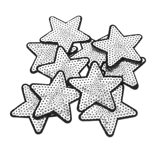OFFIGAM 10 Stück Teiliges Stern Patches Pailletten DIY Applikationen für Kleidung Rucksäcke Hüte Jeans und Jacken Selbstklebend und Langlebig von OFFIGAM