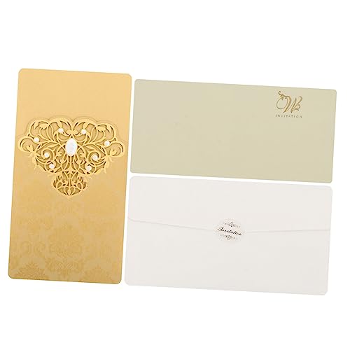 OFFIGAM 10 Stück Umschlag Hohle Einladung Hohle Hochzeitskarte Einladungen Aushöhlen Romantische Hochzeitseinladungen Romantische Einladungskarten Einladungspapier Spezialpapier Golden OFFIGAM 10 Stück Umschlag Hohle Einladung Hohle Hochzeitskarte Einladungen Aushöhlen Romantische Hochzeitseinladungen Romantische Einladungskarten Einladungspapier Spezialpapier Golden von OFFIGAM