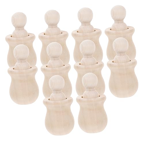 OFFIGAM 10 Stück Unbemalte Holz Pflockpuppen für DIY Malen und Basteln Kreative Holzfiguren für Familien und Kindergarten Naturholz zum Dekorieren OFFIGAM 10 Stück Unbemalte Holz Pflockpuppen für DIY Malen und Basteln Kreative Holzfiguren für Familien und Kindergarten Naturholz zum Dekorieren von OFFIGAM