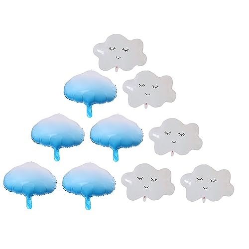OFFIGAM 10 Teiliges Wolkenballon Set Aluminiumballons Für Hochzeiten Geburtstage Wolkenballons Babyballons Für Geburtstagsfeiern Wolkenförmiger Ballon Themenballon Für Braut Und OFFIGAM 10 Teiliges Wolkenballon Set Aluminiumballons Für Hochzeiten Geburtstage Wolkenballons Babyballons Für Geburtstagsfeiern Wolkenförmiger Ballon Themenballon Für Braut Und von OFFIGAM