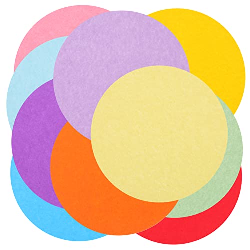 OFFIGAM 100 Blatt Faltpapier Rundes Farbiges Origami Bastelpapier für DIY Malpapier für Kreative Projekte für Schulprojekte und Partys Farben von OFFIGAM