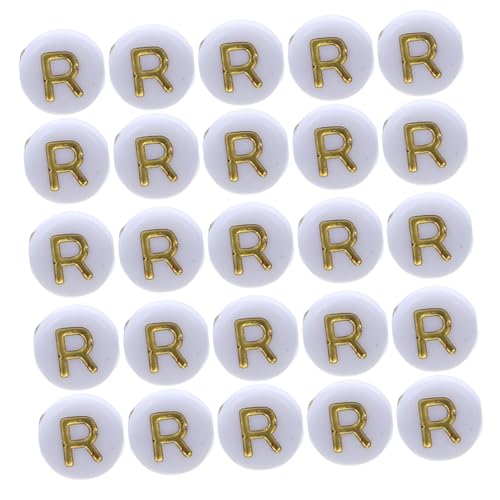 OFFIGAM 100 Buchstabenperlen Für Armbänder: Flache, Runde Buchstabenanhänger – Diy-acryl-gold-alphabetperlen Für Schlüsselanhänger, Armbänder, Schmuckherstellung OFFIGAM 100 Buchstabenperlen Für Armbänder: Flache, Runde Buchstabenanhänger – Diy-acryl-gold-alphabetperlen Für Schlüsselanhänger, Armbänder, Schmuckherstellung von OFFIGAM