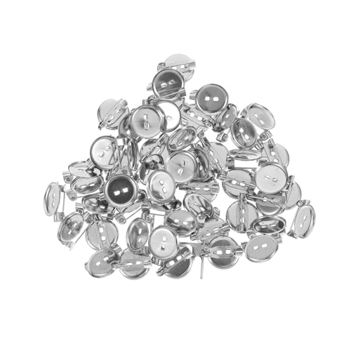 OFFIGAM 100 Stück Brosche -tablettzubehör Überdimensioniert Schmucktablett Anstecknadeln Für Die Schmuckherstellung Broschen Halter Brosche Schließt Stiftscheibenbasis Silber Eisen OFFIGAM 100 Stück Brosche -tablettzubehör Überdimensioniert Schmucktablett Anstecknadeln Für Die Schmuckherstellung Broschen Halter Brosche Schließt Stiftscheibenbasis Silber Eisen von OFFIGAM
