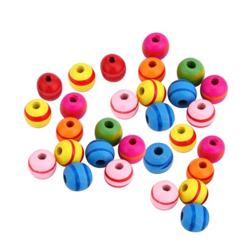 OFFIGAM 100 Stück Bunte Holzperlen für DIY Schmuckherstellung für Armbänder Ketten und Bastelprojekte Natürlichem Holz Leicht und Tragbar mit Durchgehendem Lochdesign OFFIGAM 100 Stück Bunte Holzperlen für DIY Schmuckherstellung für Armbänder Ketten und Bastelprojekte Natürlichem Holz Leicht und Tragbar mit Durchgehendem Lochdesign von OFFIGAM