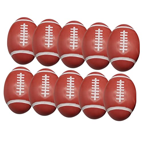 OFFIGAM 100 Stück Fußball-piercing-perlen Groß Fußballparty Bevorzugt Fußball-perlen-anhänger Halskette Für Fußballspiel Fußball Schmuck Rugby Fußballperlen Reiz Geformt Sport Acryl von OFFIGAM