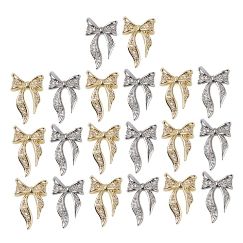 OFFIGAM 100 Stück Nagelkunst Dekoration Nagelaufkleber Schleifen Nail Art Zubehör Goldene und Silberne Bogen Designs für Kreative Maniküre und DIY Nagelkunst OFFIGAM 100 Stück Nagelkunst Dekoration Nagelaufkleber Schleifen Nail Art Zubehör Goldene und Silberne Bogen Designs für Kreative Maniküre und DIY Nagelkunst von OFFIGAM