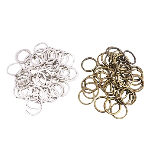 OFFIGAM 100 Stück Retro -Schlüsselring schlüsselringe geteilter Ring von OFFIGAM