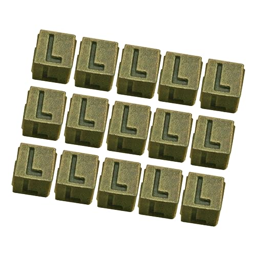 OFFIGAM 100 Stück Schmuckzubehör Quadratische Buchstabenperlen Halsketten Herstellung Gemacht Abstandsperlen Vintage-buchstabenperlen Perlen Charme Diy -anhänger von OFFIGAM