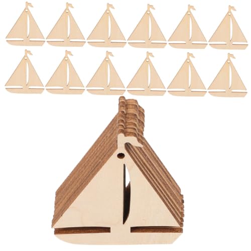 OFFIGAM 100 Stück Unfertige Holz Segelboot DIY Nautische Holzschneider für Bastelprojekte für Ornamente und Kreative Aktivitäten für Altersgruppen OFFIGAM 100 Stück Unfertige Holz Segelboot DIY Nautische Holzschneider für Bastelprojekte für Ornamente und Kreative Aktivitäten für Altersgruppen von OFFIGAM