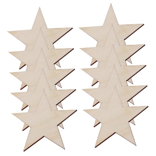 OFFIGAM 100 Stück Unfertige Holzsterne für DIY Holzchips zum Malen Gestalten für Weihnachtsdeko und Bastelprojekte Packung OFFIGAM 100 Stück Unfertige Holzsterne für DIY Holzchips zum Malen Gestalten für Weihnachtsdeko und Bastelprojekte Packung von OFFIGAM