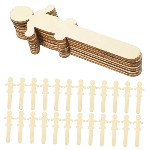 OFFIGAM 100 Stück Unvollendete Holzscheiben für Diy Projekte Leere Holzfiguren für Basteln Malen und Dekorieren für Kreative Kunstprojekte und Unterricht von OFFIGAM