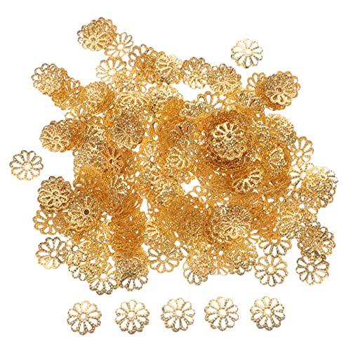 OFFIGAM 1000Stücke Blumenförmige Perlenkappen für DIY Schmuckherstellung für Halsketten Armbänder und Dekorationen Langlebig und Farbecht von OFFIGAM
