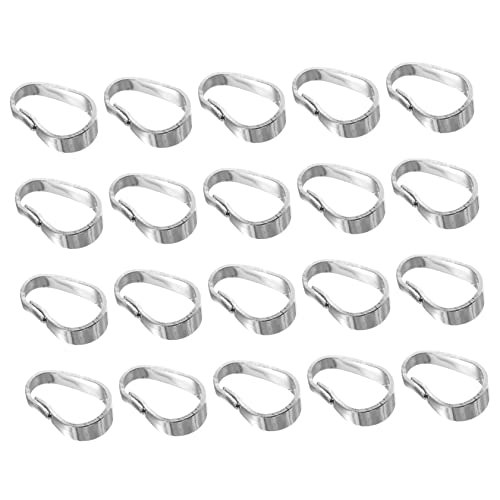 OFFIGAM 100Stücke Halskette Anhänger Verschlüsse DIY Schmuckverschluss Langlebiger für Armbänder Schlüsselanhänger Einfache Installation und Vielseitige von OFFIGAM