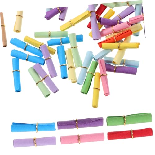 OFFIGAM 100Stücke Wunschpapierrollen Bunten Farben Beschreibbar für Flaschen und Dekoration für Liebesbriefe Zitate und Scrapbooking Wunschflaschen OFFIGAM 100Stücke Wunschpapierrollen Bunten Farben Beschreibbar für Flaschen und Dekoration für Liebesbriefe Zitate und Scrapbooking Wunschflaschen von OFFIGAM