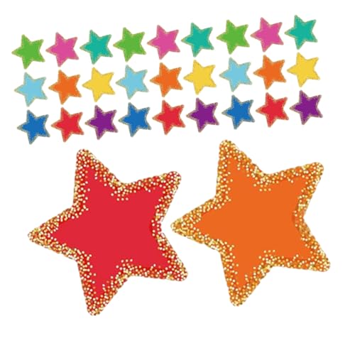 OFFIGAM 108 Blatt Sternen Schablonen Karton mit Farbenfrohen für Bulletin Boards Diy Kunstprojekte und Klassenzimmerdekoration für Lehrer von OFFIGAM