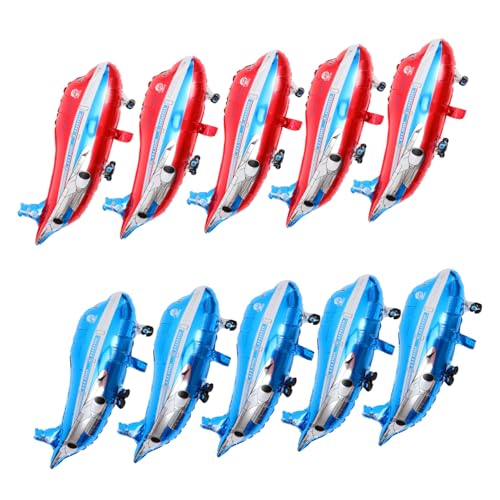 OFFIGAM 10Stücke Flugzeug Folienballons Für Kinderpartys Kreative Dekoration Blau Und Rot Für Geburtstagsfeiern Und Flugzeug Mottopartys OFFIGAM 10Stücke Flugzeug Folienballons Für Kinderpartys Kreative Dekoration Blau Und Rot Für Geburtstagsfeiern Und Flugzeug Mottopartys von OFFIGAM