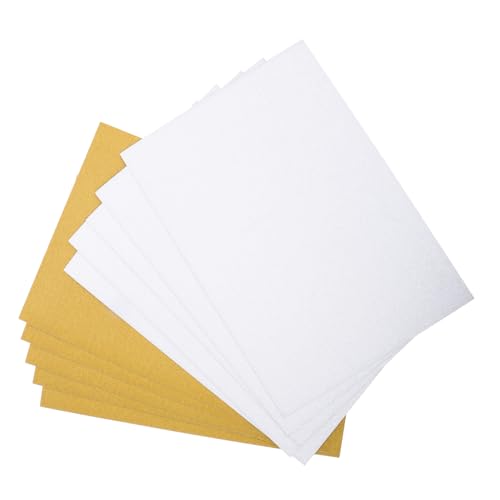 OFFIGAM 10Stücke Glitzerpapier Gold Silber Funkelndes Bastelmaterial für DIY Projekte Scrapbooking Kunsthandwerk und Dekoration von OFFIGAM