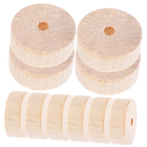 OFFIGAM 10Stücke Holzräder für Spielzeugautos DIY Zubehör für Handwerksprojekte für Bastelarbeiten Vielseitige Anwendungsmöglichkeiten von OFFIGAM