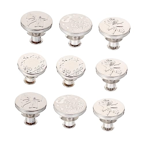 OFFIGAM 10Stücke Vintage Metall Blazer Knöpfe Set Verstellbare und Abnehmbare Metallknöpfe für Dekorative Anwendungen an Mänteln und Jeans für DIY Projekte und Näharbeiten OFFIGAM 10Stücke Vintage Metall Blazer Knöpfe Set Verstellbare und Abnehmbare Metallknöpfe für Dekorative Anwendungen an Mänteln und Jeans für DIY Projekte und Näharbeiten von OFFIGAM