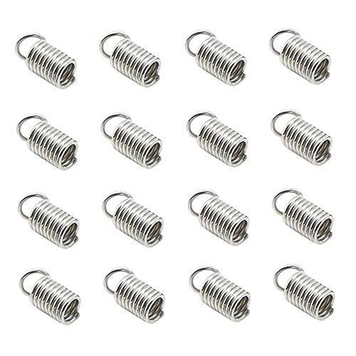 OFFIGAM 10Taschen Pack Schmuckverschlüsse Federklappen für DIY Armbänder und Robust und Praktisch für Schmuckherstellung Silber von OFFIGAM