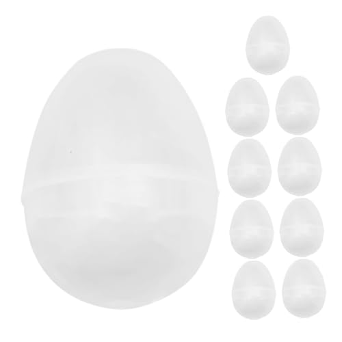 OFFIGAM 10pcs Klare Plastische Ostereier Filbar Für Osterkorb Stuffers Ostern Party Bevorzugt Ostereiersuche Vorräte Osterdekorationen von OFFIGAM