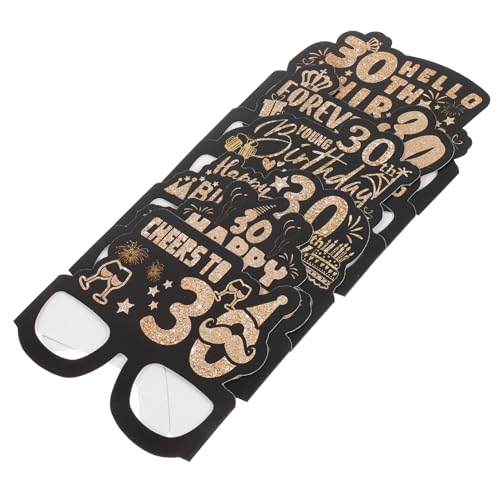 OFFIGAM 12 Stück Geburtstagsfeier Brillen Lustige Papierbrillen für Happy Birthday Dekoration für Foto Accessoires und Unvergessliche Feiern mit Freunden und Familie von OFFIGAM