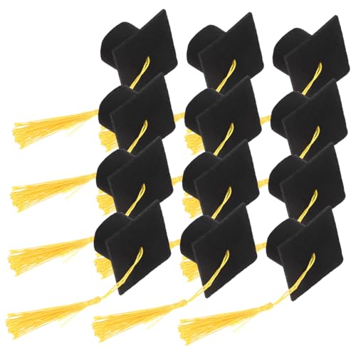 OFFIGAM 12 Stück Mini Graduation Hat Cupcake Topper mit Quaste Tortendekoration für Abschlussfeiern Kreativ und Leicht für Unvergessliche OFFIGAM 12 Stück Mini Graduation Hat Cupcake Topper mit Quaste Tortendekoration für Abschlussfeiern Kreativ und Leicht für Unvergessliche von OFFIGAM