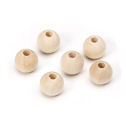 OFFIGAM 1200 Stück Holzperlen Und Spärliche Perlenzubehör -zubehör Armbänder Diy Halsketten-kit Perlen Für Schmuckhersteller Kreis Runden Süße Perlen Lose Anhänger Reize Bambus von OFFIGAM