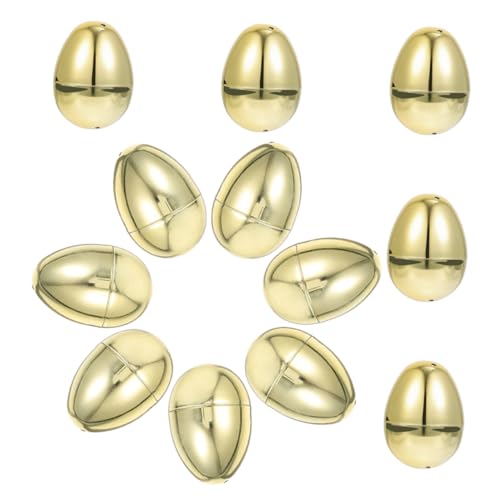 OFFIGAM 12Stücke Befüllbare Goldene Ostereier Kunststoff Deko Eier für Ostern Partygeschenke und Eiersuche Langlebig und Auffällig mit Aufhängemöglichkeit für Kreative OFFIGAM 12Stücke Befüllbare Goldene Ostereier Kunststoff Deko Eier für Ostern Partygeschenke und Eiersuche Langlebig und Auffällig mit Aufhängemöglichkeit für Kreative von OFFIGAM