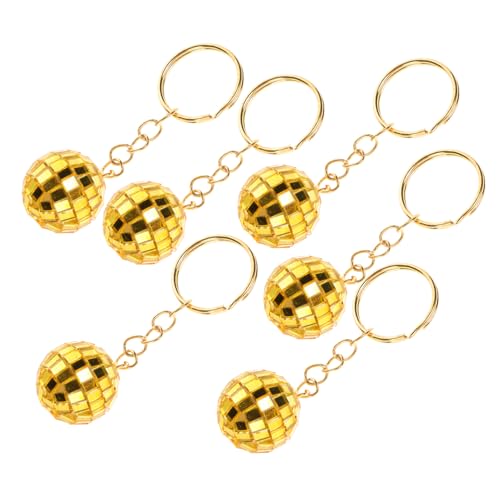 OFFIGAM 12Stücke Teiliges Disco Kugel Schlüsselanhänger Set Glänzende Spiegeloberfläche Party Zubehör für Mottopartys Retro Design für Auto und Raumdekoration von OFFIGAM