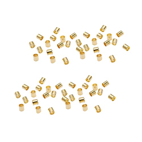 OFFIGAM 1500 Stück Perlenmaterial schmuck Quetschperlen Rohrperlen Kupferperlen Golden OFFIGAM 1500 Stück Perlenmaterial schmuck Quetschperlen Rohrperlen Kupferperlen Golden von OFFIGAM