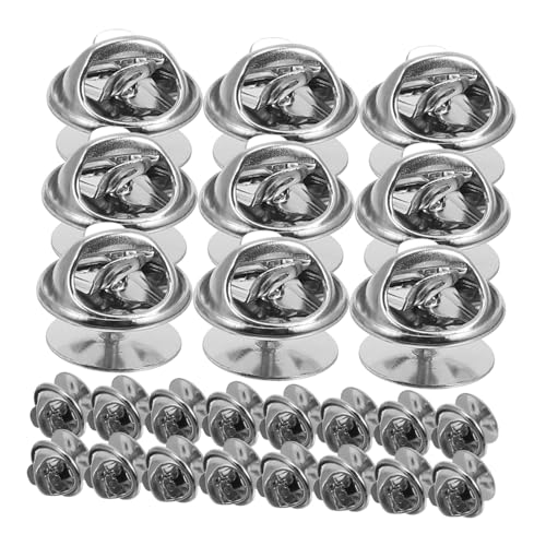 OFFIGAM 150Sätze Butterfly Clutch Pin Backs Basis Sicherer Halt für Anstecknadeln Broschen und DIY Projekte Einfach zu Bedienen und Hautfreundlich von OFFIGAM