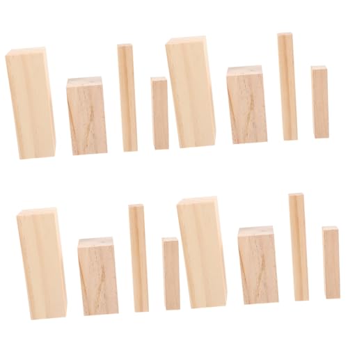 OFFIGAM 16 Stück Holzlatten Und Säulen Farbe Gravurrohlinge Leerzeichen Block Mit Material Planke Schnitzen Schnitzblöcke Aus Lindenholz Hölzern von OFFIGAM