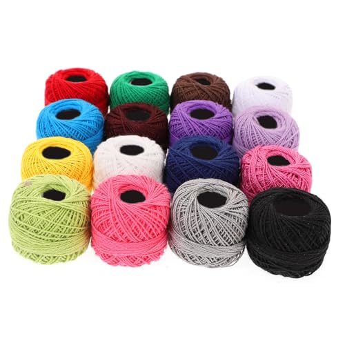 OFFIGAM 16Rolle Stickgarn Set Farben Umweltfreundlicher Baumwollfaden für Kreuzstich Handwerk Perfektes Stickset für DIY Projekte Zufällige Farbauswahl OFFIGAM 16Rolle Stickgarn Set Farben Umweltfreundlicher Baumwollfaden für Kreuzstich Handwerk Perfektes Stickset für DIY Projekte Zufällige Farbauswahl von OFFIGAM