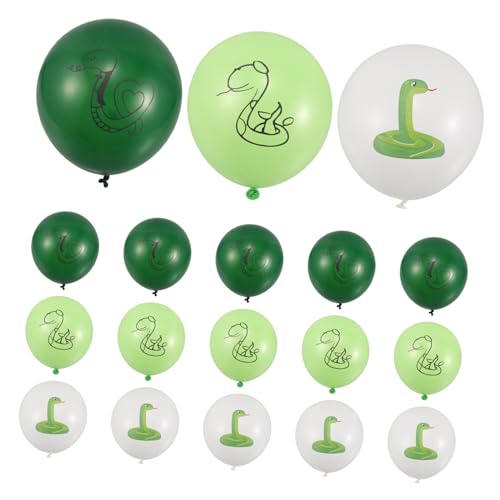 OFFIGAM 18stücke Teiliges Snake Luftballon Schlangenparty Deko Für Kindergeburtstag Schlangenmotiven Langlebige Ballons Für Festliche Anlässe Und Themenpartys von OFFIGAM