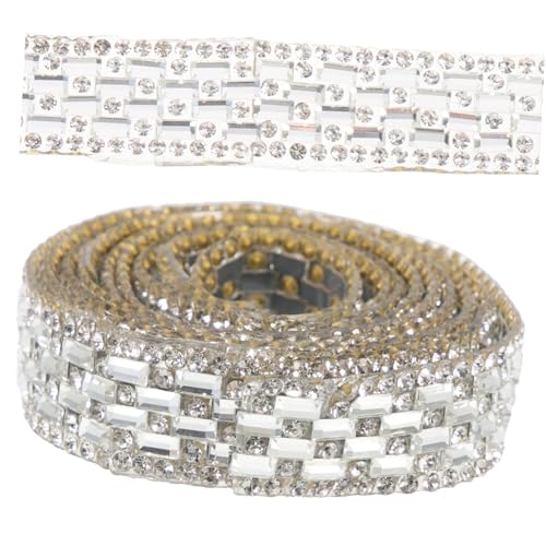 OFFIGAM 1Rolle Strassverkleidung DIY Kleidungszubehör Wasserdiamantband für Taschen Schuhe Hochzeitsdekorationen Leicht Zuschneidbar Elegant und Tragbar OFFIGAM 1Rolle Strassverkleidung DIY Kleidungszubehör Wasserdiamantband für Taschen Schuhe Hochzeitsdekorationen Leicht Zuschneidbar Elegant und Tragbar von OFFIGAM