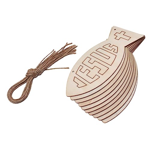 OFFIGAM 1Satz DIY Holzspäne Fischdesign Holzscheiben mit Hanfseilen für Bastelideen Tischdekoration und für Handgemachte OFFIGAM 1Satz DIY Holzspäne Fischdesign Holzscheiben mit Hanfseilen für Bastelideen Tischdekoration und für Handgemachte von OFFIGAM