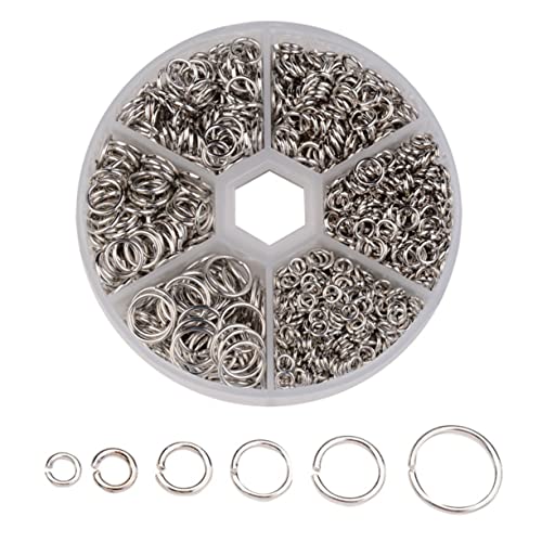 OFFIGAM 1Satz DIY Schmuckzubehör Ringe für Armbänder und Ketten Handgemachte Aufhängung Praktische Aufbewahrung für Schmuckherstellung und Basteln von OFFIGAM