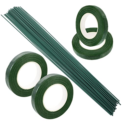 OFFIGAM 1Satz Künstliches Blumenstamm Set für DIY Blumenarrangements Stiele mit Floristischem Klebeband für Hochzeitsstrauß und Kunsthandwerk von OFFIGAM