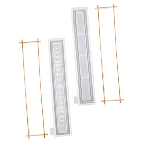 OFFIGAM 1Satz Mondphasen Silikonform für DIY Epoxidharz Aufbewahrungsbox Gießform für Schmuckkästchen Duftbox und Bastelprojekte von OFFIGAM