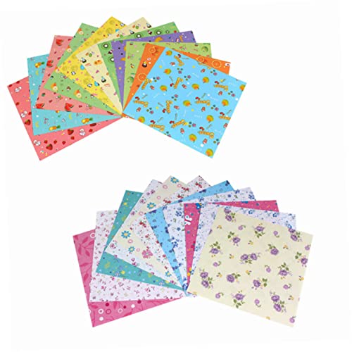 OFFIGAM 2 Blätter Origami- Origami-Papiermasse bunt einseitig Origami -Papier drucken Mädchen kreatives Origami Papiere falten Papierfaltung quadratisches Papier OFFIGAM 2 Blätter Origami- Origami-Papiermasse bunt einseitig Origami -Papier drucken Mädchen kreatives Origami Papiere falten Papierfaltung quadratisches Papier von OFFIGAM