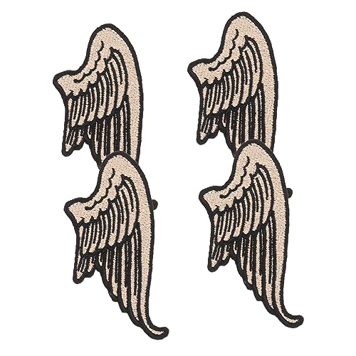 OFFIGAM 2 Paare Flügel Aufnäher für Kleidung Einzigartige Applikationen für Jacken Rucksäcke DIY Projekte Langlebige Stickerei für Erwachsene von OFFIGAM