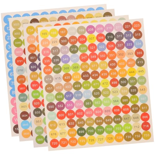 OFFIGAM 2 Sätze Bunte Nummernaufkleber Selbstklebende Klassifikationsetiketten für Flaschen Aufbewahrung Aufkleber Dekorative Label für DIY Lagerverwaltung Schlafzimmer Ordnung OFFIGAM 2 Sätze Bunte Nummernaufkleber Selbstklebende Klassifikationsetiketten für Flaschen Aufbewahrung Aufkleber Dekorative Label für DIY Lagerverwaltung Schlafzimmer Ordnung von OFFIGAM