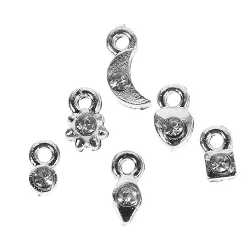 OFFIGAM 2 Sätze Nagel Charms DIY Schmuck für Nail Art Piercing Werkzeug Silber Kreative Dekoration für Nagelkünstler für Salon und Zuhause OFFIGAM 2 Sätze Nagel Charms DIY Schmuck für Nail Art Piercing Werkzeug Silber Kreative Dekoration für Nagelkünstler für Salon und Zuhause von OFFIGAM
